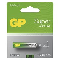 GP Alkalická baterie SUPER AAA (LR03) - 4ks