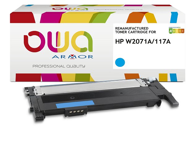 OWA Armor toner kompatibilní s HP W2071A, 117A, 700st, modrá/cyan