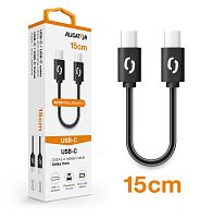 ALIGATOR Datový kabel POWER USB-C/USB-C 15cm, černý