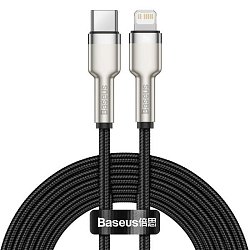 Baseus Datový kabel Cafule USB-C/Lightning PD 20W 2m černý