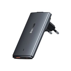 Baseus Nabíječka do sítě GaN5 Pro Ultra Slim USB-C/USB-A 65 W šedá