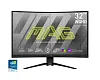 MSI MAG/325CQRXF/31,5"/VA/QHD/240Hz/1ms/Black/2R