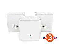 Tenda Nova MW3 (3-pack) WiFi AC1200 Mesh system Dual Band, 2x LAN/WAN, MU-MIMO, SMART aplikace