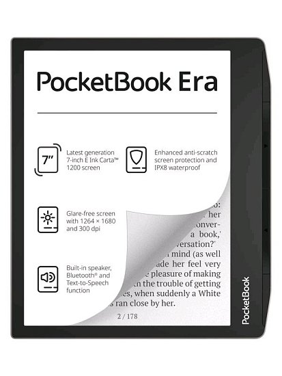 E-book POCKETBOOK 700 ERA, 16GB, Stardust Silver, stříbrný