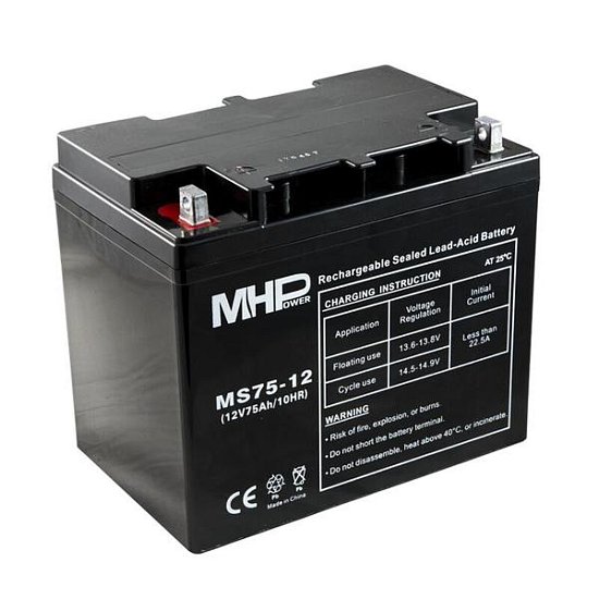 Pb akumulátor MHPower VRLA AGM 12V/75Ah (MS75-12)