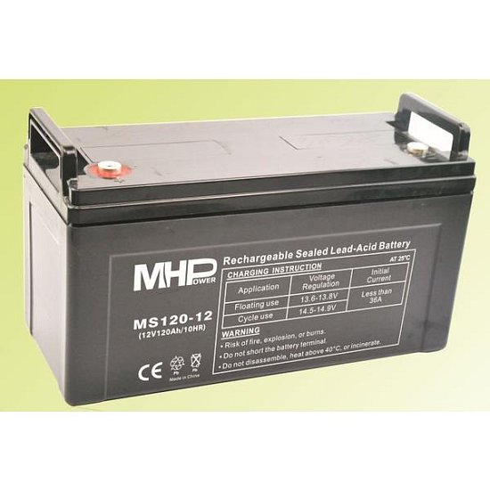 Pb akumulátor MHPower VRLA AGM 12V/120Ah (MS120-12