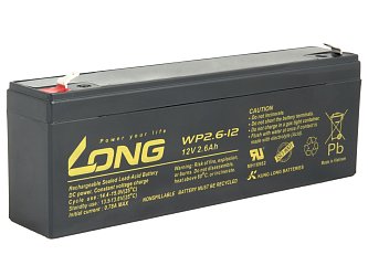 LONG baterie 12V 2,6Ah F1 (WP2.6-12)