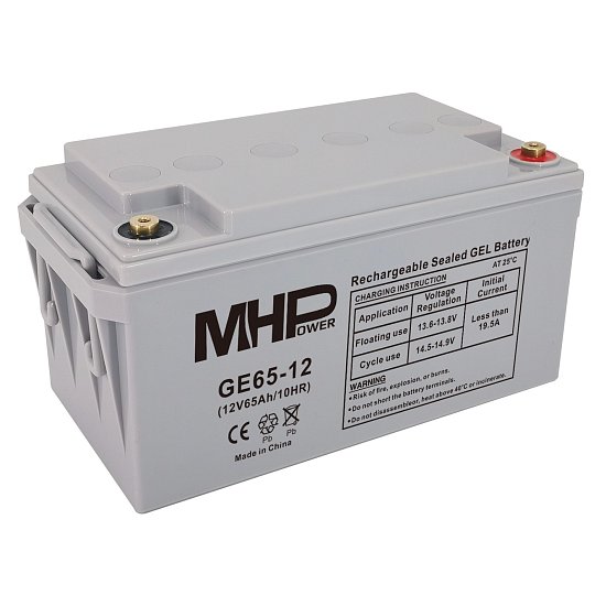 MHPower GE65-12 Gelový akumulátor 12V/65Ah