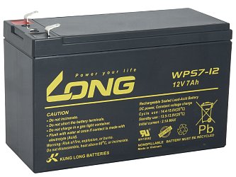 LONG baterie 12V 7Ah F1 (WPS7-12)