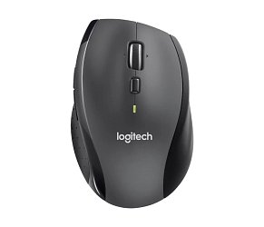 Logitech Marathon M705/Kancelářská/Optická/Pro praváky/1 000 DPI/Bezdrátová USB/Černá