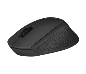 Logitech M280/Ergonomická/Optická/Pro praváky/1 000 DPI/Bezdrátová USB/Černá