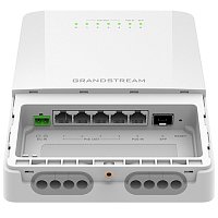 Grandstream GWN7711R venkovní L2 Lite managed switch, 5xGbE, 4xPoE+, IP66