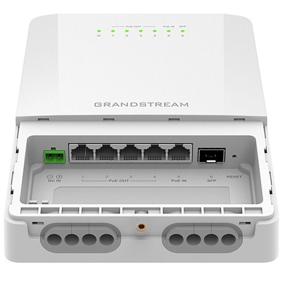 Grandstream GWN7711R venkovní L2 Lite managed switch, 5xGbE, 4xPoE+, IP66