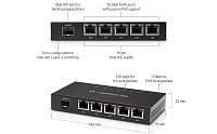 UBNT EdgeRouter X SFP, 5x GLAN, 1x SFP, 5x PoE out