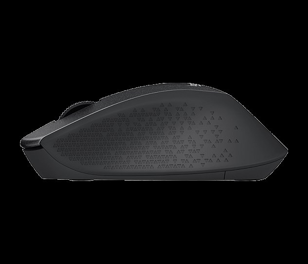 Logitech M330/Kancelářská/Optická/Pro praváky/1 000 DPI/Bezdrátová USB/Černá