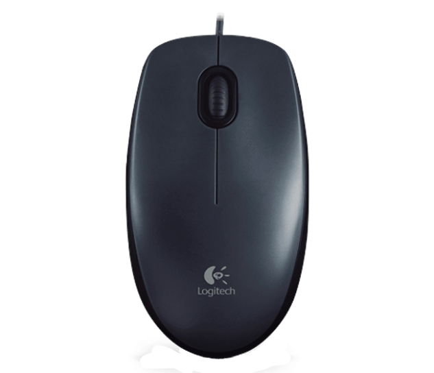 Logitech M90/Kancelářská/Optická/1 000 DPI/Drátová USB/Černá