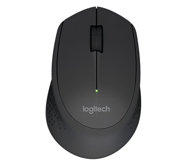 Logitech M280/Ergonomická/Optická/Pro praváky/1 000 DPI/Bezdrátová USB/Černá