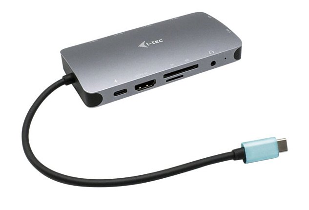 i-tec USB-C Metal Nano Dock HDMI/VGA with LAN, Power Delivery 100 W + zdroj 100W