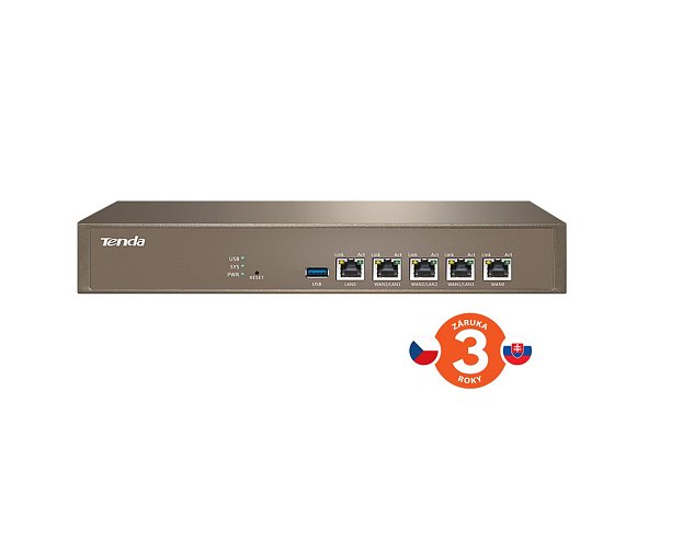 Tenda G1 Enterprise Gigabit MultiWAN Router, 3x GWAN/GLAN, 1x GLAN, 1x GWAN, Load Balance, VPN