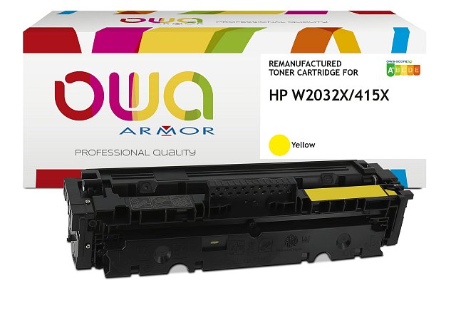 OWA Armor toner kompatibilní s HP W2032X, 415X, 6000st, žlutá/yellow, level managment