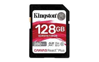 Kingston Canvas React Plus/SDHC/128GB/UHS-II U3 / Class 10