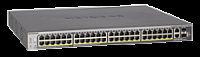 NETGEAR 48xGB PoE+ Smart Switch,2 10G,2 SFP,GS752TXP