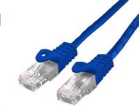 Kabel C-TECH patchcord Cat6, UTP, modrý, 3m