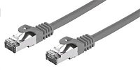 Kabel C-TECH patchcord Cat7, S/FTP, šedý, 3m