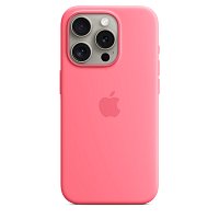 iPhone 15 ProMax Silicone Case with MS - Pink