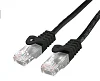 Kabel C-TECH patchcord Cat6, UTP, černý, 0,25m