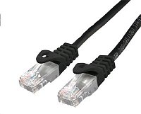 Kabel C-TECH patchcord Cat6, UTP, černý, 1m