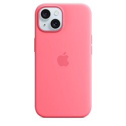 iPhone 15+ Silicone Case with MS - Pink