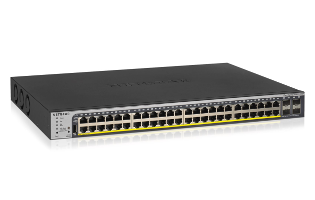 NETGEAR 48xGB PoE+ Smart Pro Switch,4 SFP,GS752TPP