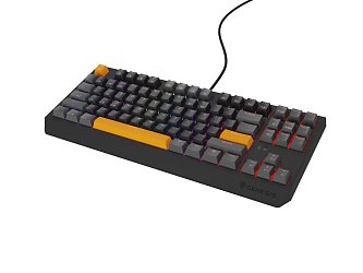 Genesis herní klávesnice THOR 230/TKL/RGB/Outemu Red/Drátová USB/US layout/Anchor Positive Šedá