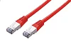 Kabel C-TECH patchcord Cat5e, FTP, červený, 2m