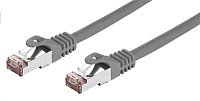 Kabel C-TECH patchcord Cat6, FTP, šedý, 10m