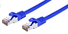 Kabel C-TECH patchcord Cat6, FTP, modrý, 1m