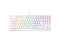 Genesis tichá herní klávesnice THOR 303/TKL/RGB/Outemu Peach Silent/Drátová USB/US layout/Bílá