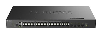 D-Link DXS-3410-32SY/E 10G Layer 3 Stackable Managed Switch, 28x 10G SFP+, 4x 25G SFP28