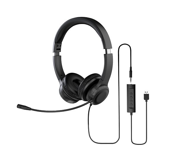 Acer Office Headset AHW154/Stereo/Jack/Drát/Černá