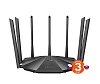 Tenda AC23 WiFi AC Router 2100Mb/s, 1x GWAN, 3x GLAN, VPN, IPv6, 7x 6dBi, 4x4 MU-MIMO, CZ App AC2100