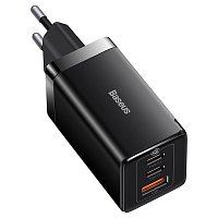 Baseus CCGP120201 GaN5 Pro Quick Nabíječka USB-A + 2x USB-C 65W Black