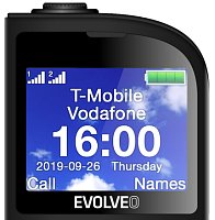 EVOLVEO EasyPhone FL, mobilní telefon pro seniory s nabíjecím stojánkem, černá