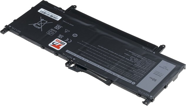 Baterie T6 Power Dell Latitude 15 9510, 9510 2in1, 6800mAh, 52Wh, 4cell, Li-poly