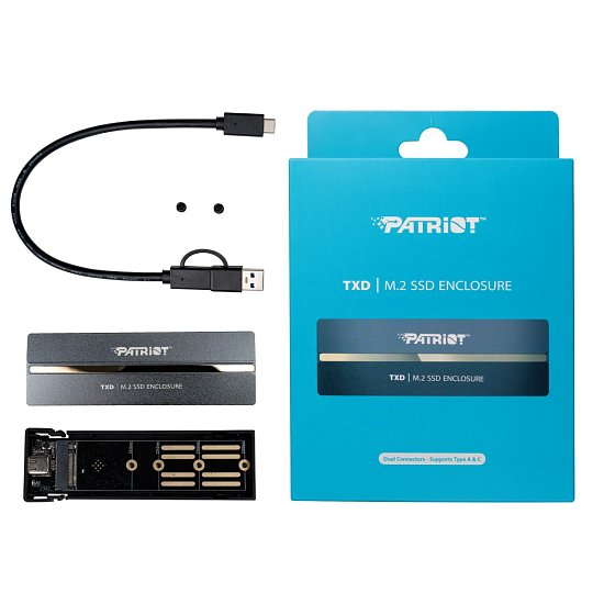 Patriot TXD externí box USB 3.2  M.2 Gen2 NVMe SSD