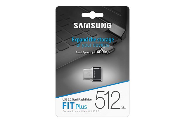 Samsung FIT Plus/512GB/USB 3.2/USB-A/Titan Gray