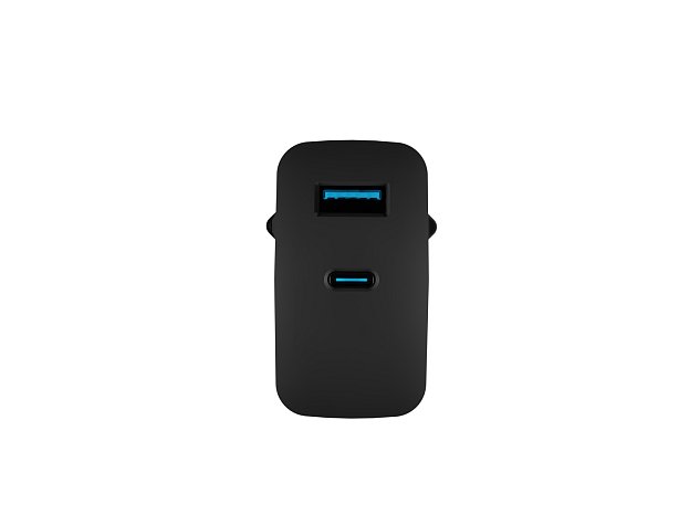 Univerzální USB nabíječka Natec RIBERA GaN 45W, 1X USB-A, 1X USB-C, černá