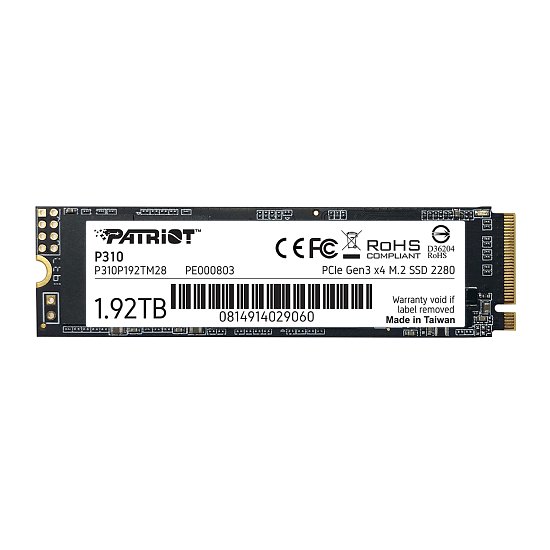 SSD 1920GB PATRIOT P310 M.2 NVMe, Gen3x4