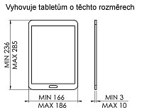 Vogel's PTS2010 univerzální housing pro tablety  8-10