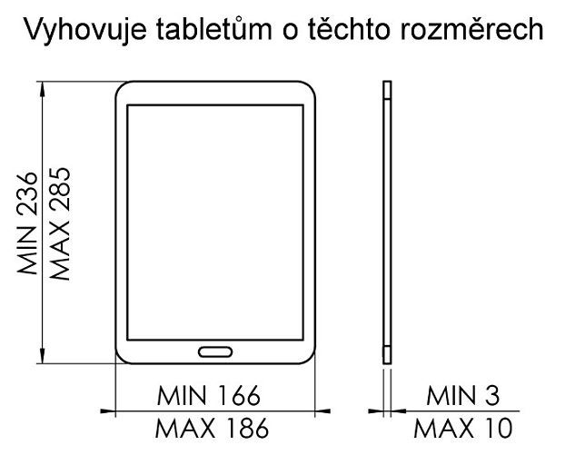 Vogel's PTS2010 univerzální housing pro tablety  8-10